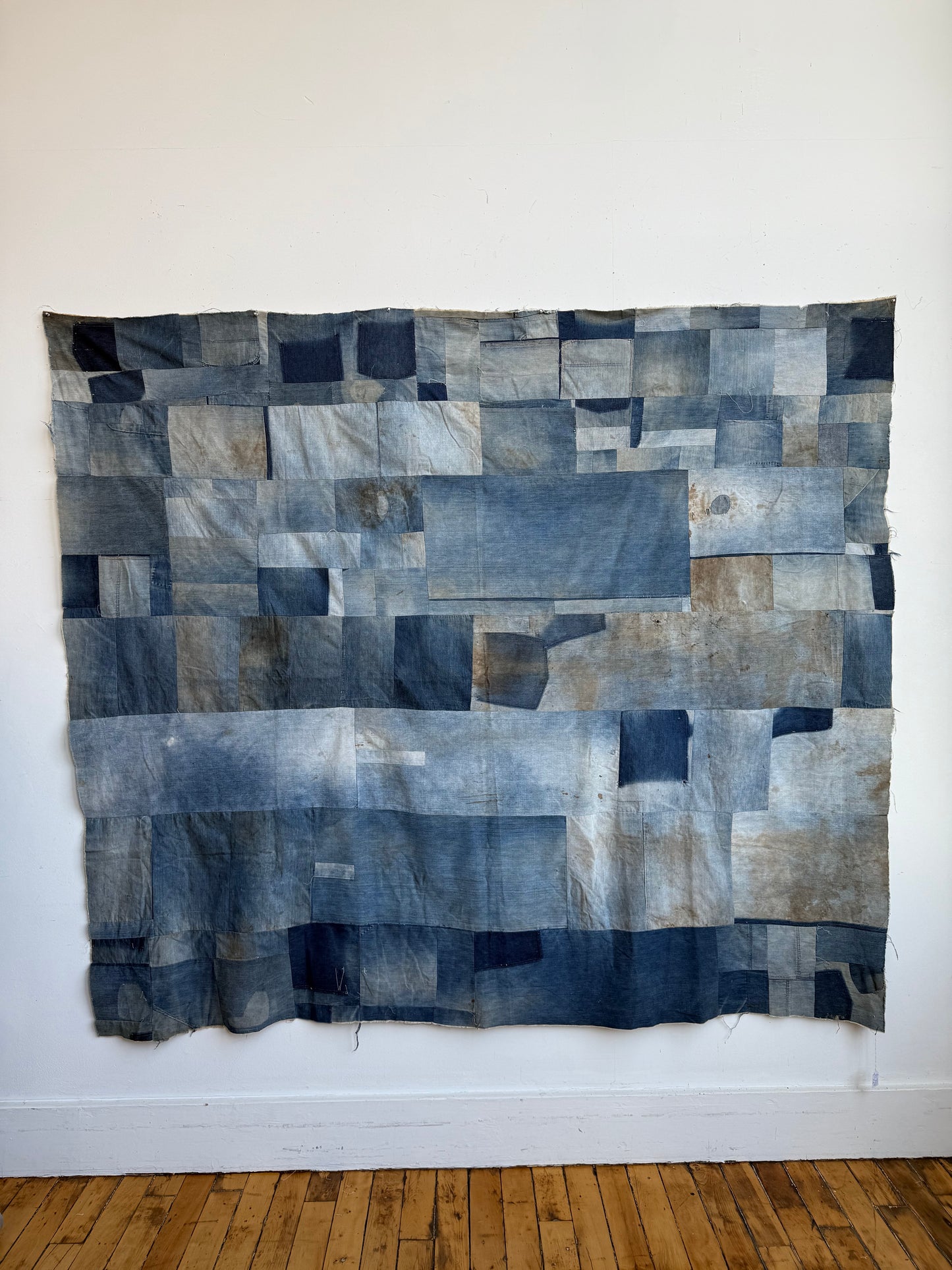 Circa 1930s-1940s Denim Quilt