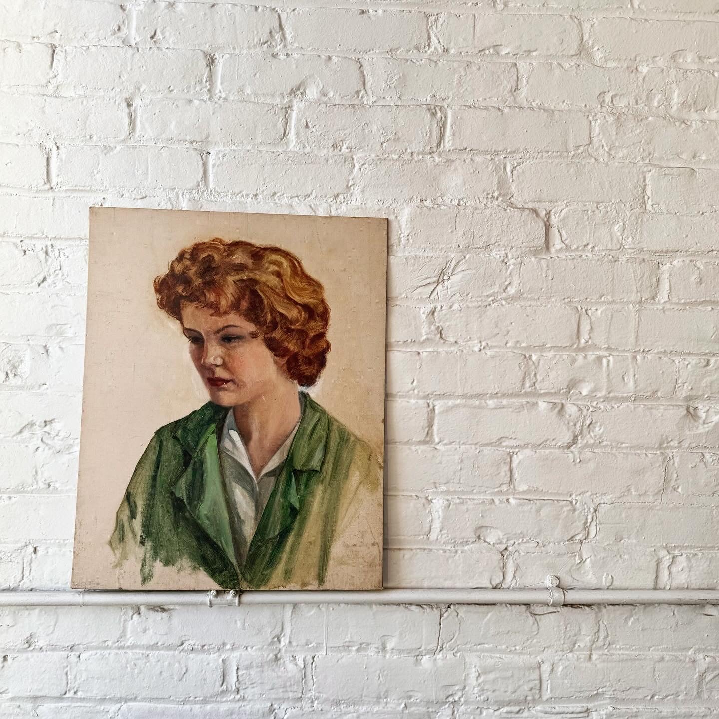 Portrait on Canvas Board Circa 1930s