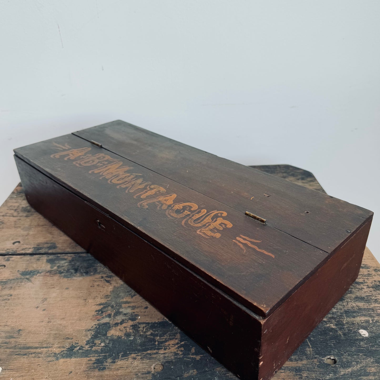 Hand Lettered Hinged Box
