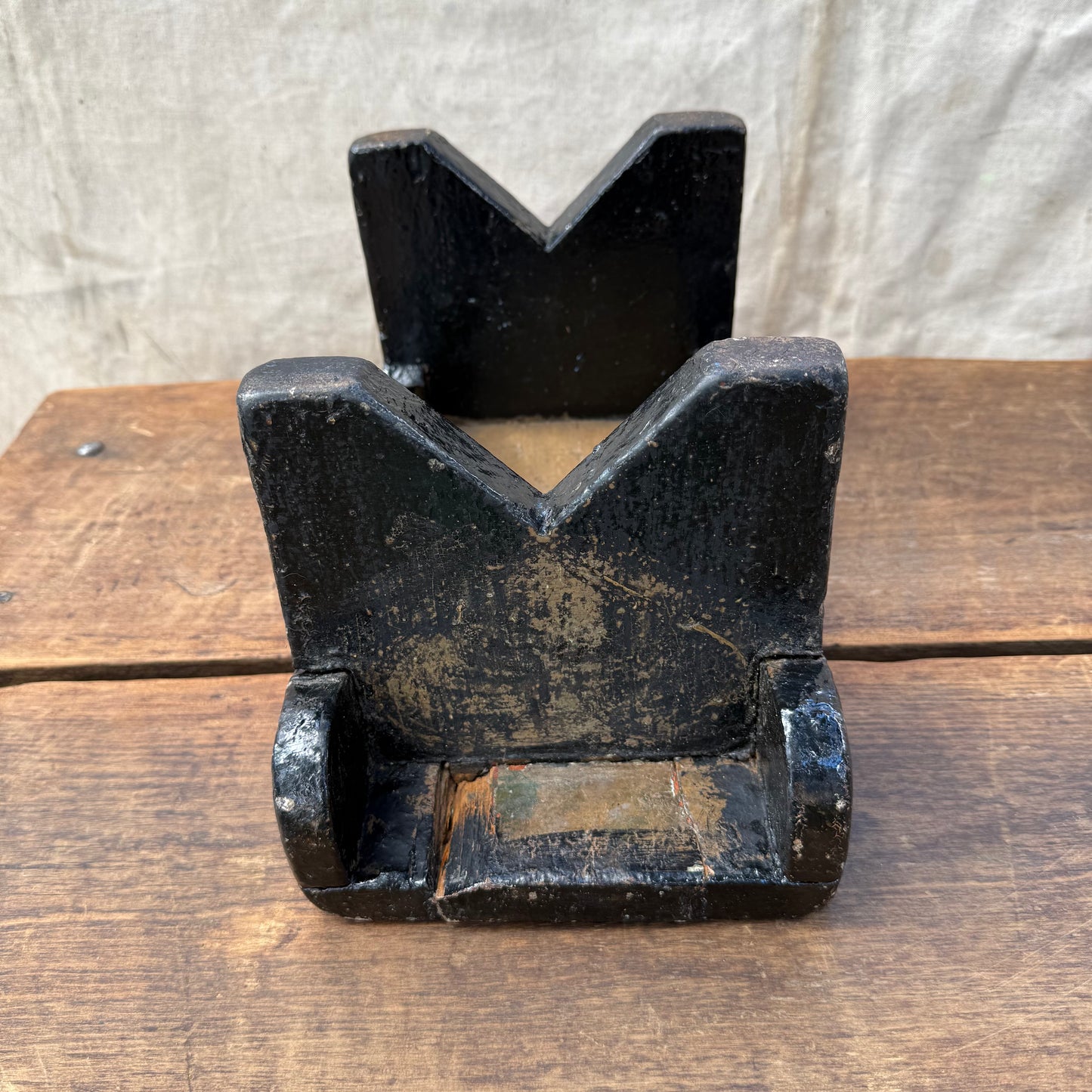 Painted Wooden Footstool