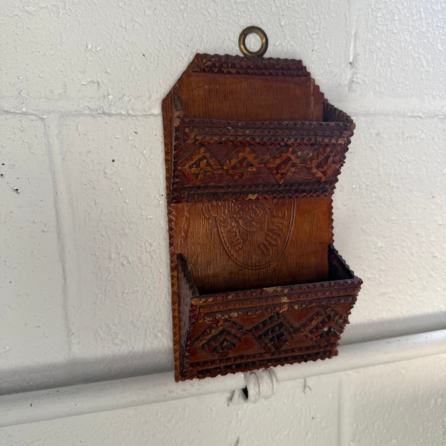 Tramp Art Wall Pocket