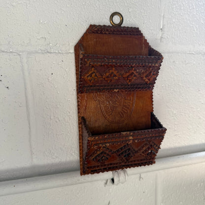 Tramp Art Wall Pocket