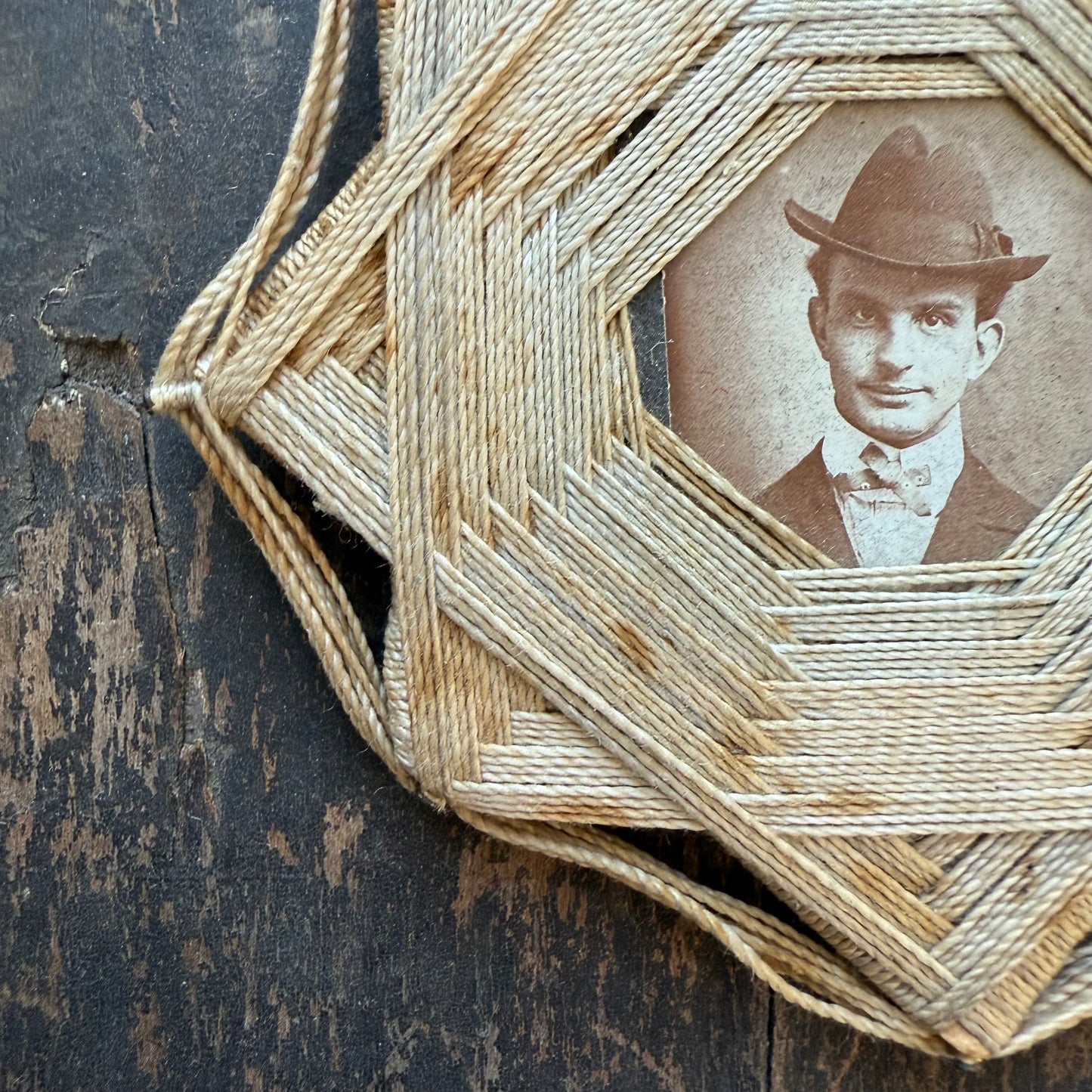 Victorian String Frame Portrait