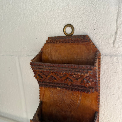 Tramp Art Wall Pocket