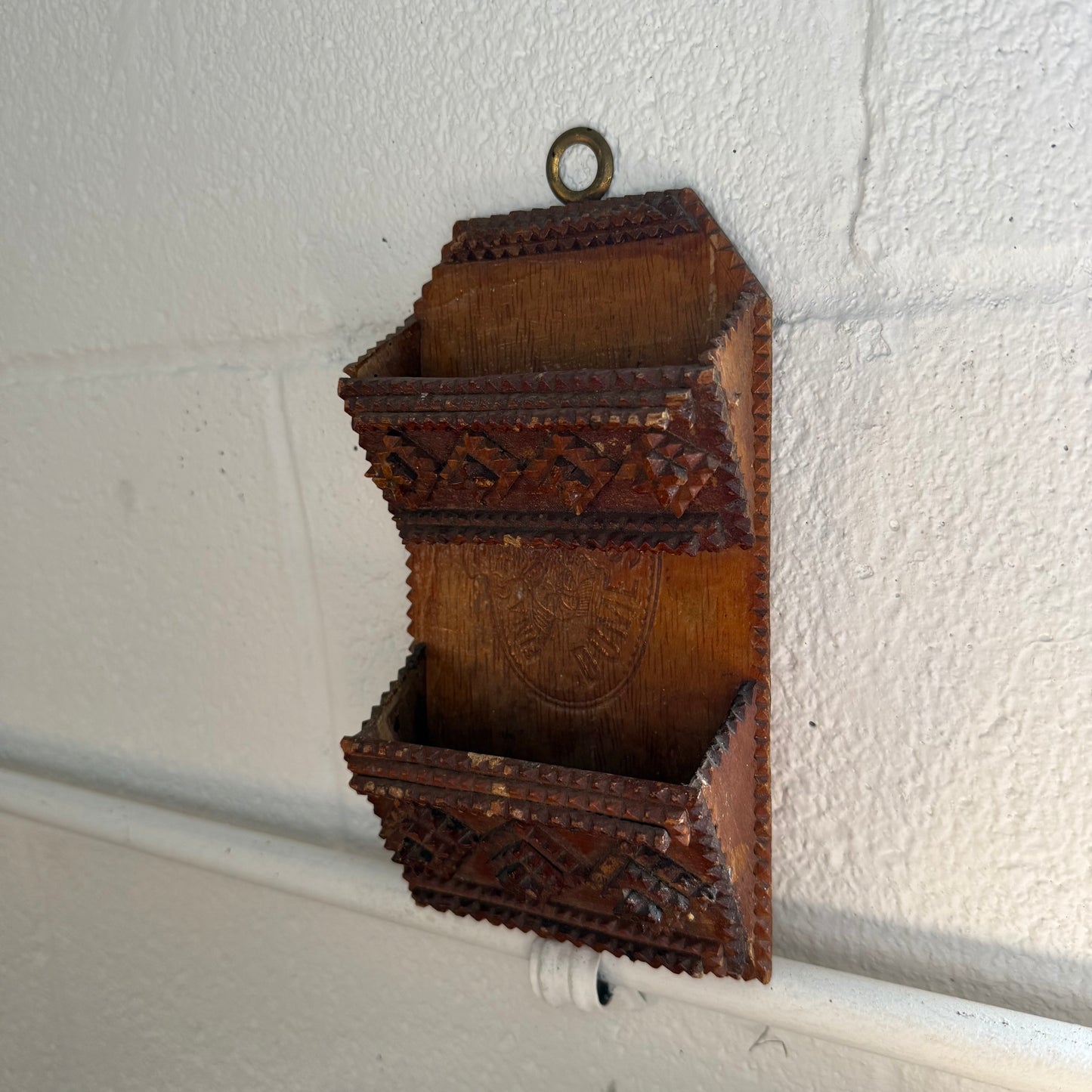 Tramp Art Wall Pocket