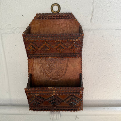 Tramp Art Wall Pocket