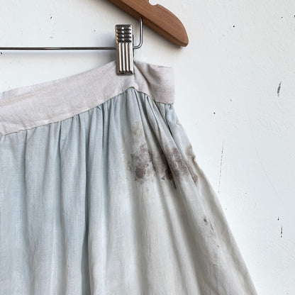 Home Sewn Homespun Skirt with Patina