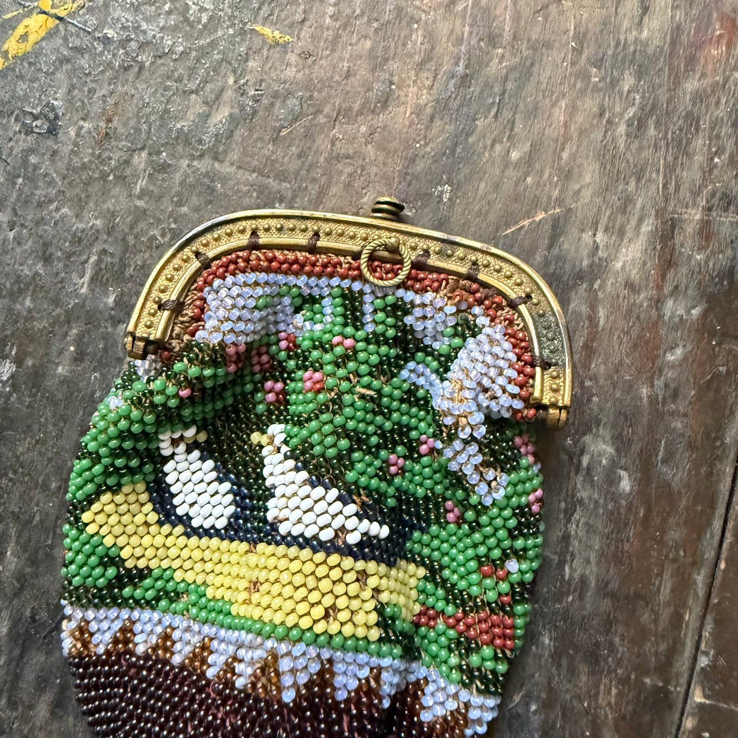 Glass Beaded Coin Purse