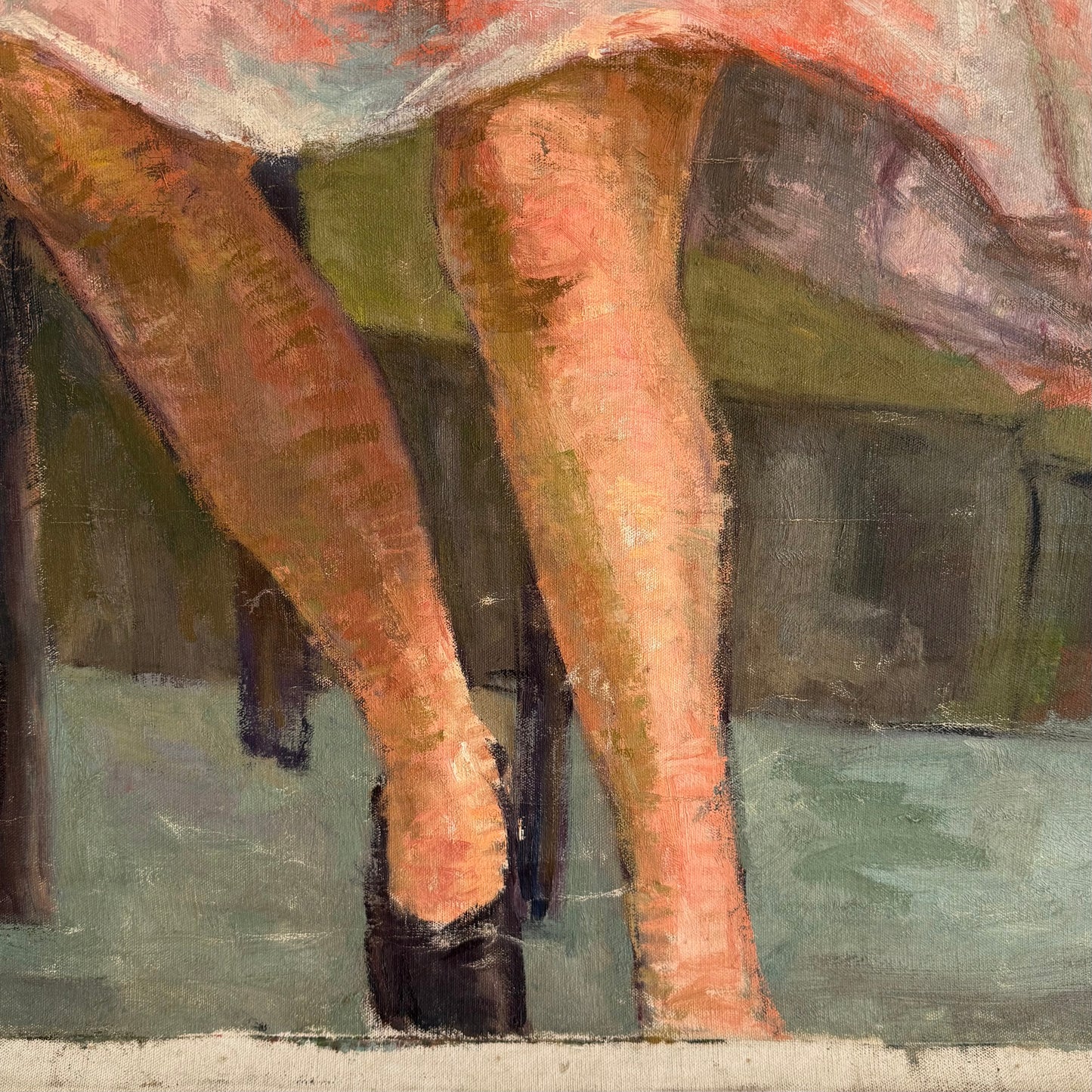 F. Campanella Oil on Canvas 1953