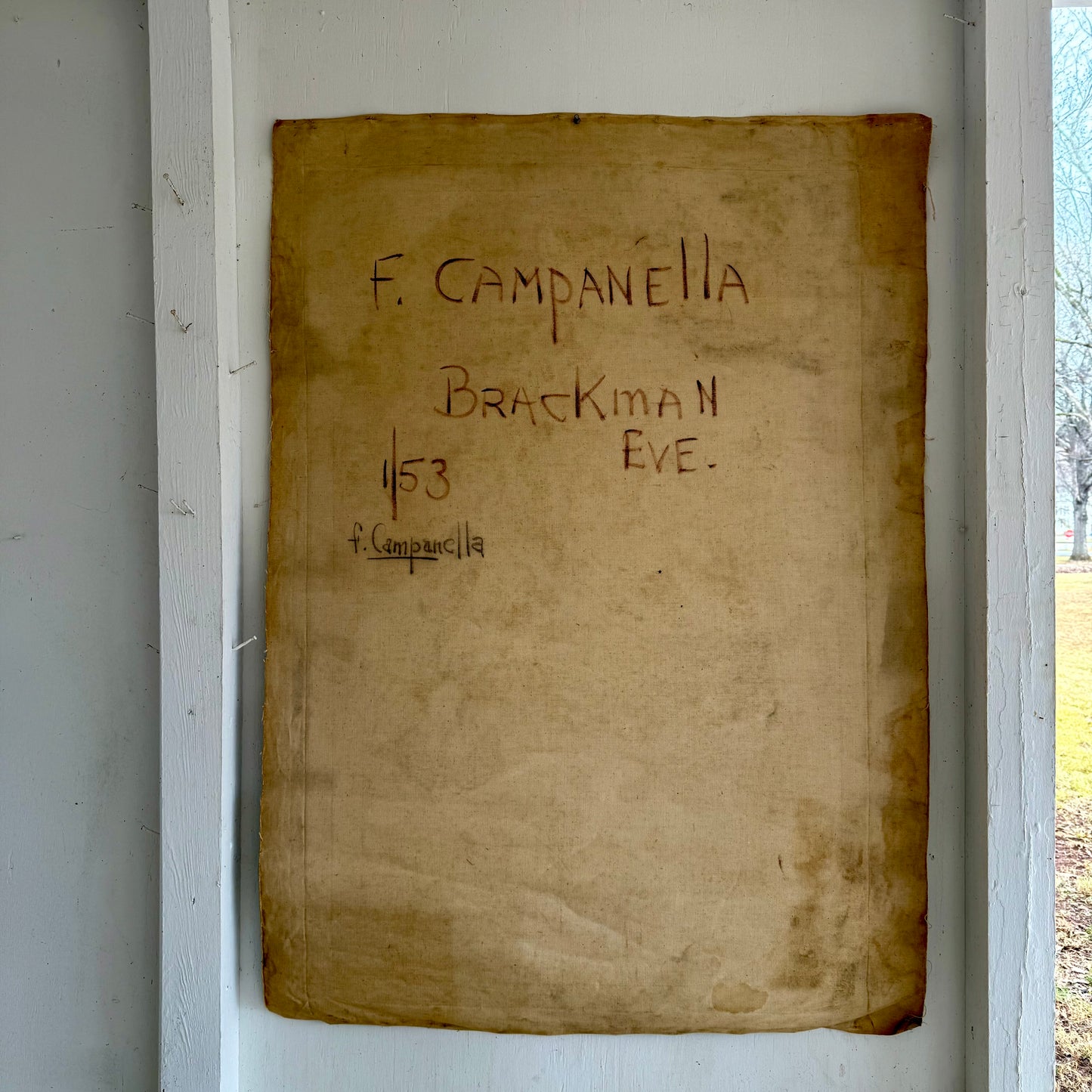 F. Campanella Oil on Canvas 1953