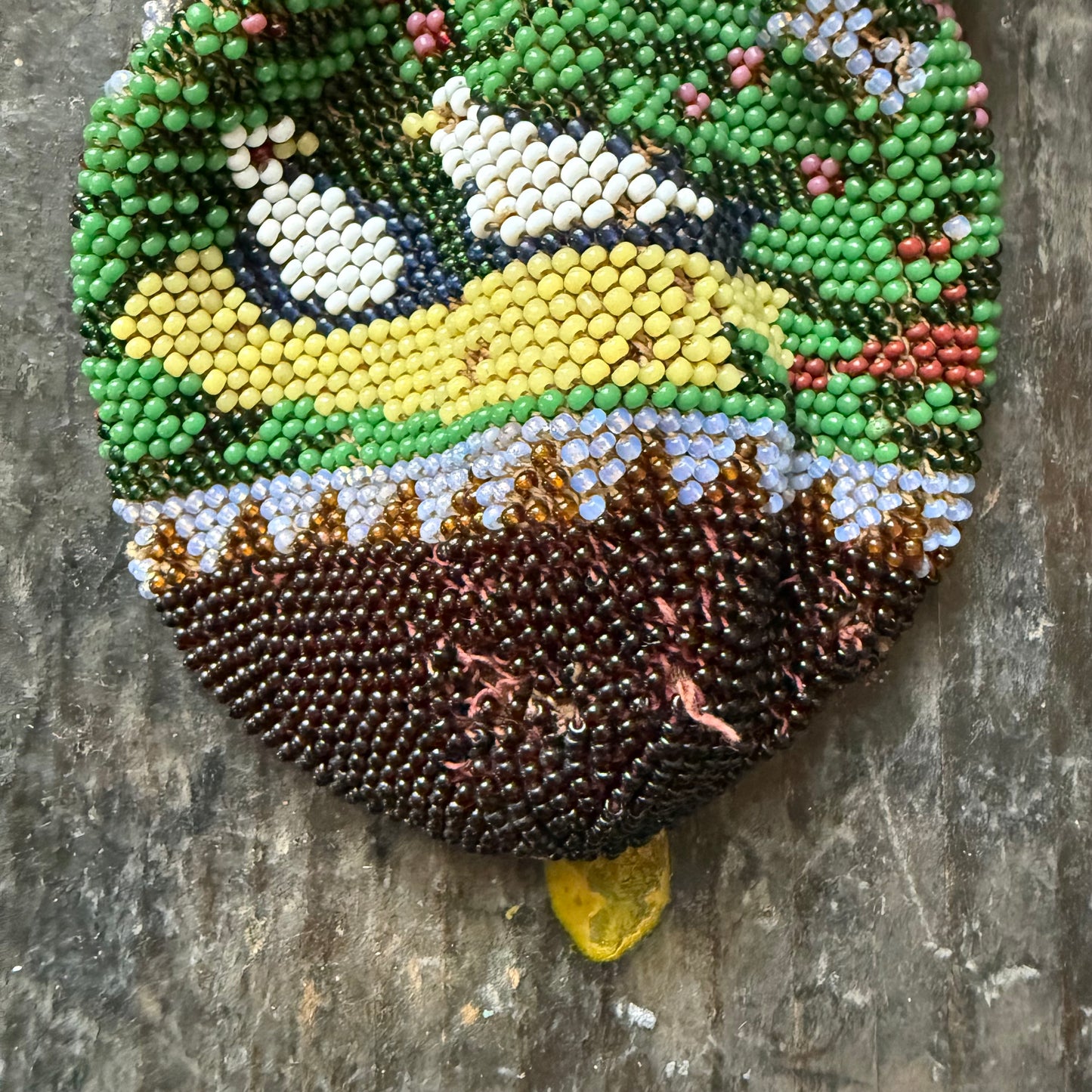Glass Beaded Coin Purse