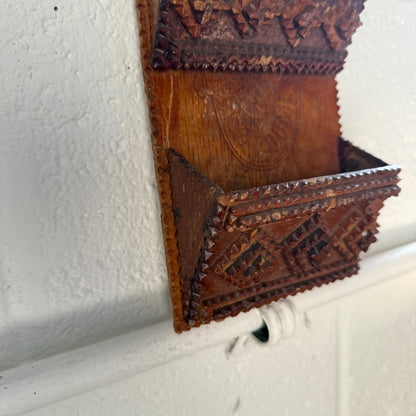 Tramp Art Wall Pocket