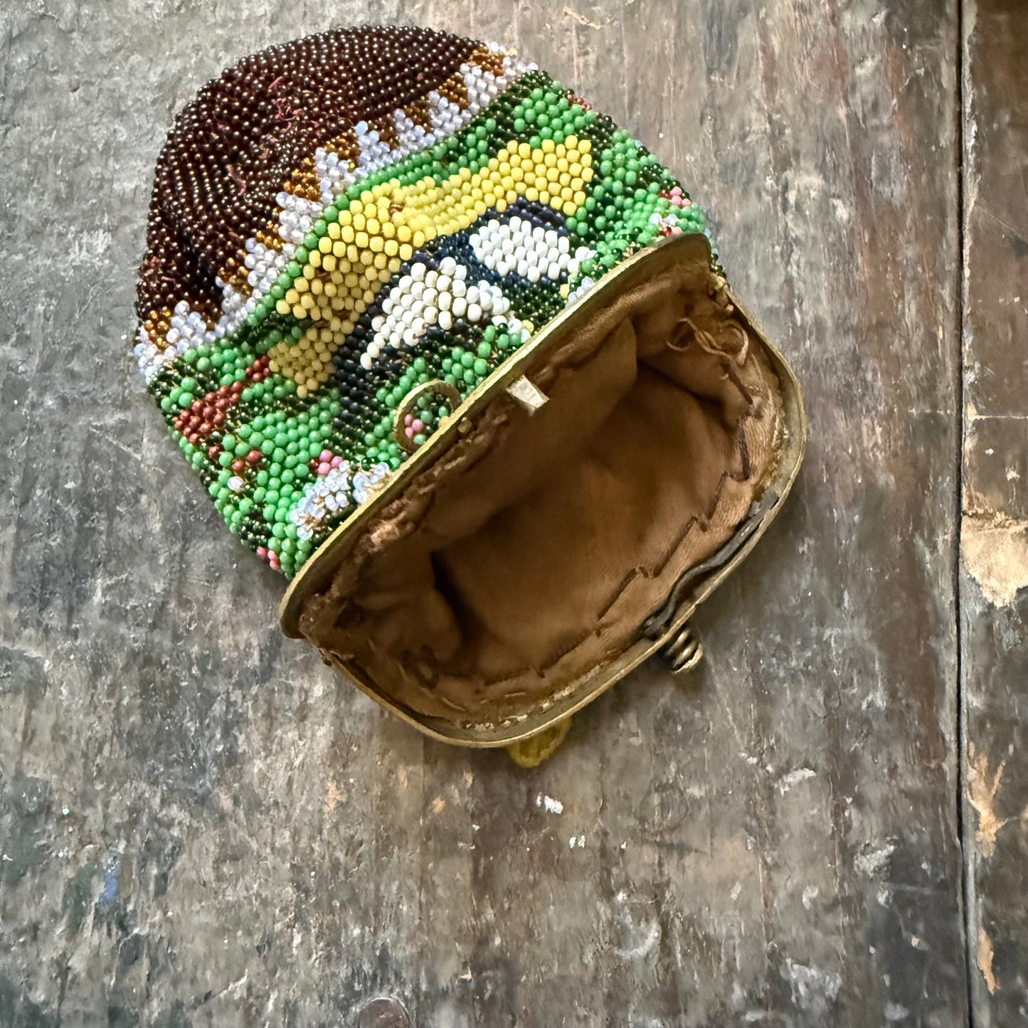 Glass Beaded Coin Purse