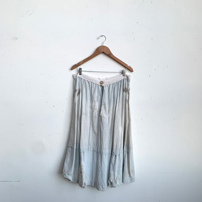 Home Sewn Homespun Skirt with Patina