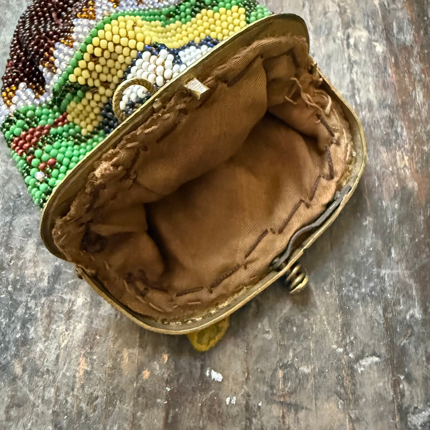 Glass Beaded Coin Purse