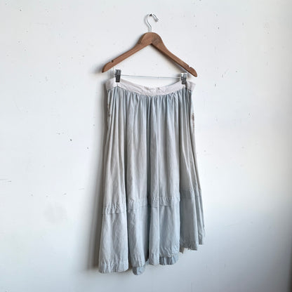 Home Sewn Homespun Skirt with Patina