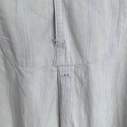 French 1910s Monogrammed Mended Shirt