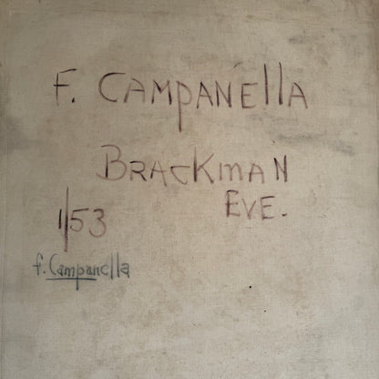 F. Campanella Oil on Canvas 1953