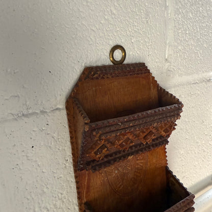 Tramp Art Wall Pocket