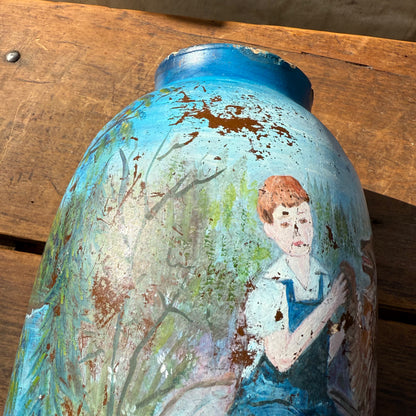 Painted Stoneware Jug