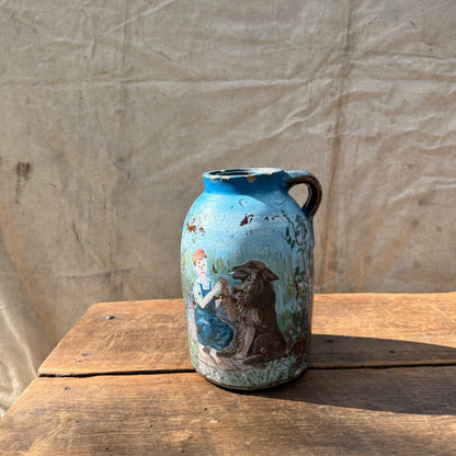 Painted Stoneware Jug
