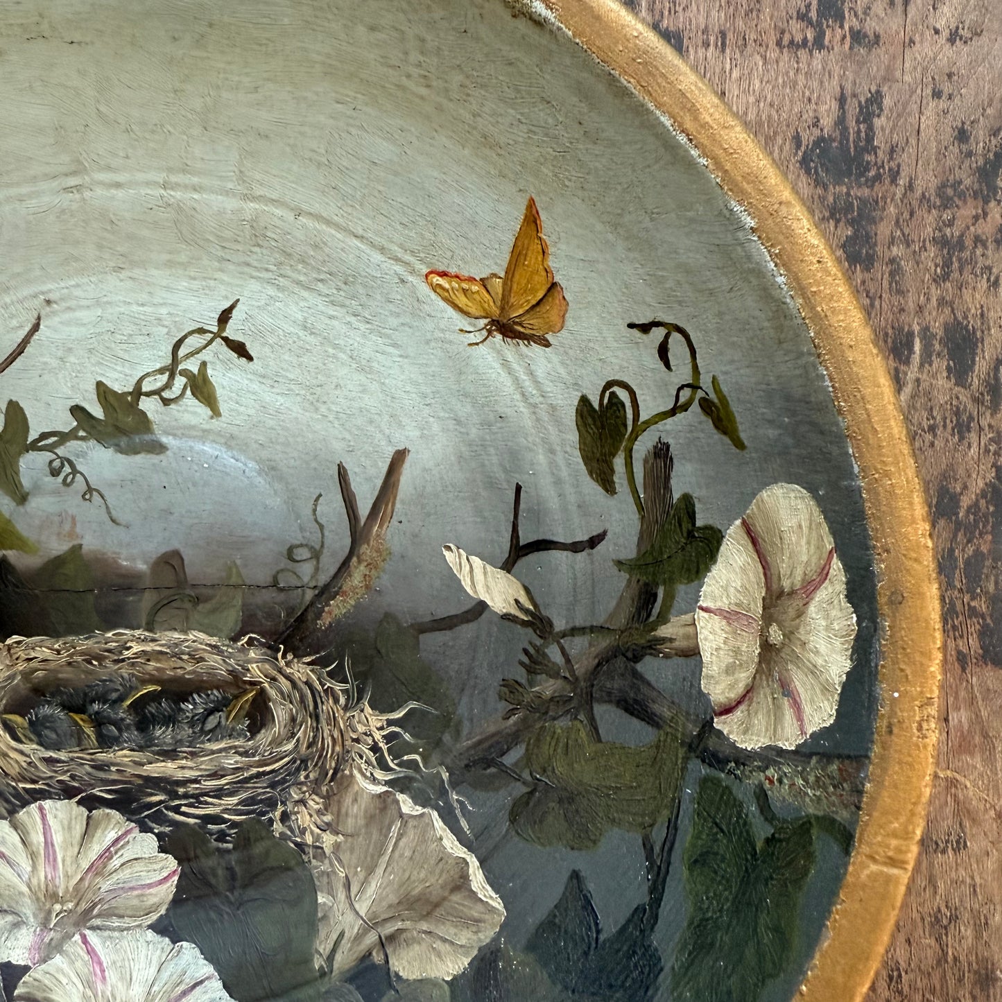 Painted Wooden Bowl