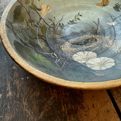 Painted Wooden Bowl