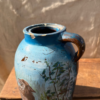 Painted Stoneware Jug